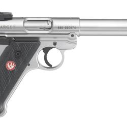 Pistolet .22 LR RUGER Mark IV Target 5.5" 10 coups Inox