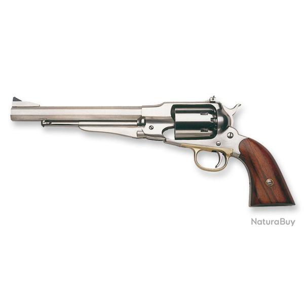 Revolver UBERTI 1858 New Army Target Inox cal. .44 canon 7"7/8 inox poudre noire
