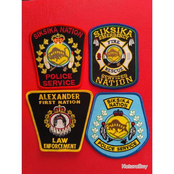 LOT �CUSSONS POLICE AM�RINDIENNE CANADA ALBERTA 3 indien