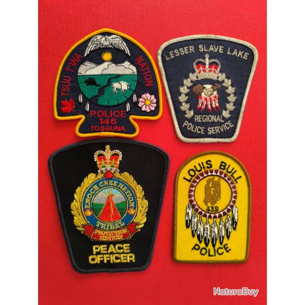 LOT �CUSSONS POLICE AM�RINDIENNE CANADA ALBERTA 4 indien