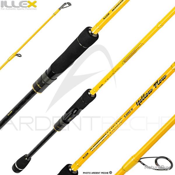 Canne spinning ILLEX Element rider X5 S 2252 M Yellow flow d�mo 2 5 25 225 116 129 8 12