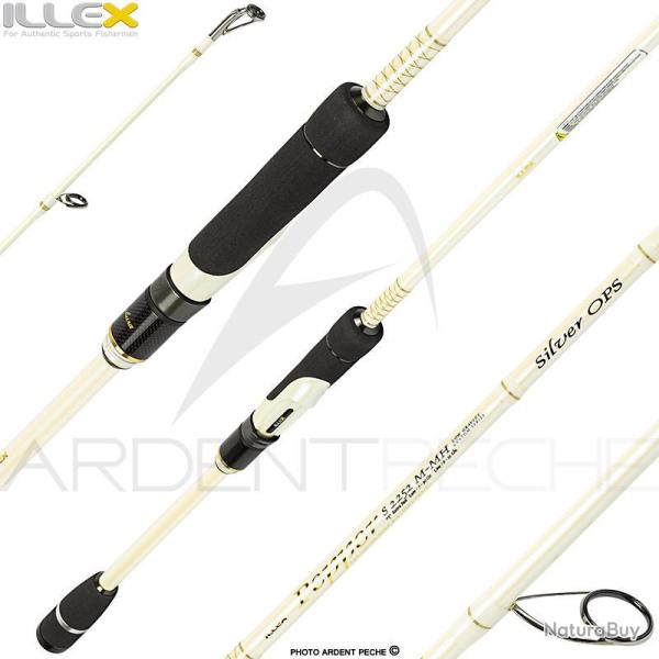 Canne spinning ILLEX Pepper X5 S 2252 M MH Silver ops d�mo 7 30 6 2 12 177 226 115