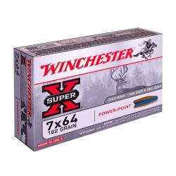 Cartouches WINCHESTER calibre 7X64 POWER POINT 162GR x20