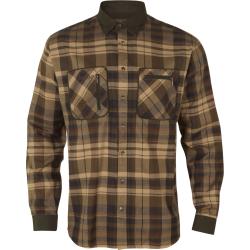 Chemise Harkila Pajala Beige/Brown