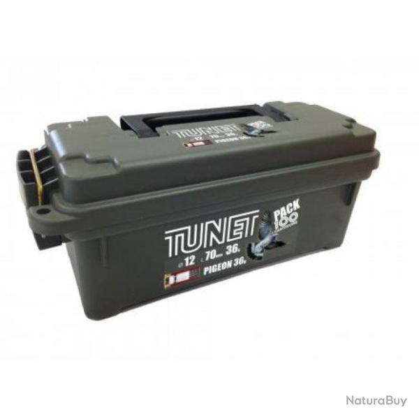 Pack Cartouches Pigeon Tunet x100 + Bo�te plastique - Cal.12/70 4 / P - 5 / Par 1
