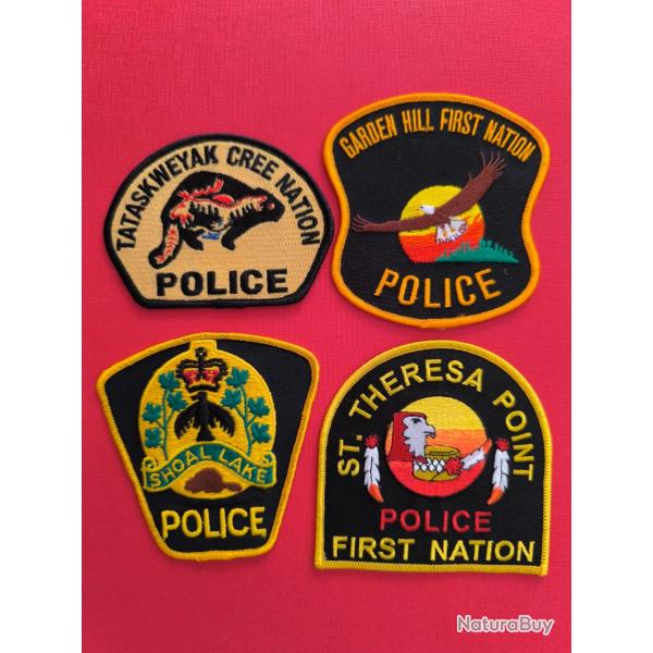 LOT �CUSSONS POLICE AM�RINDIENNE CANADA MANITOBA 5 indien