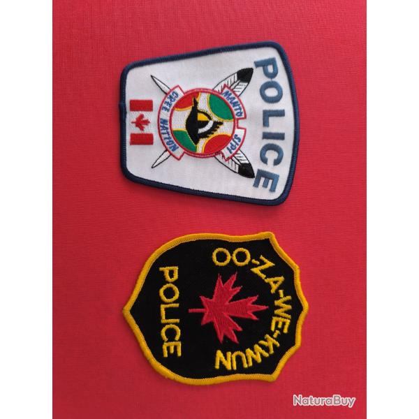 LOT �CUSSONS POLICE AM�RINDIENNE CANADA MANITOBA 6 indien