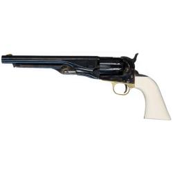REPLIQUE 1860 ARMY ACIER CROSSE IVOIRE CANNELE CAL .44 (PN) - PIETTA