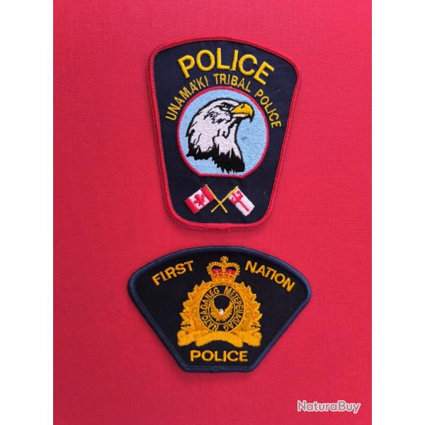 LOT �CUSSONS POLICE AM�RINDIENNE CANADA NOUVELLE ECOSSE indien