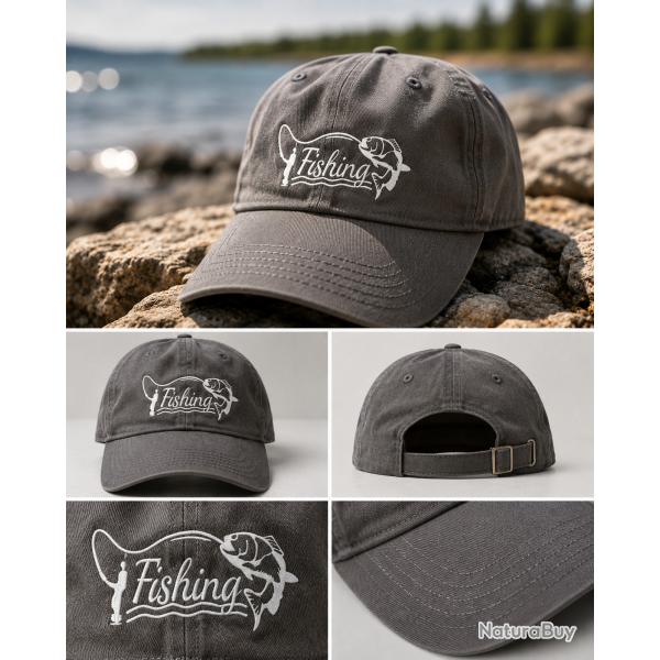 Casquette p�che grise