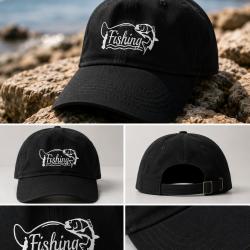 Casquette p&ecirc;che noir