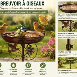 Abreuvoir oiseaux de jardin