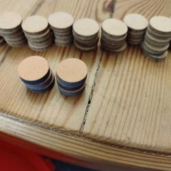 demi bourres cal 12 de 4et 5 mm