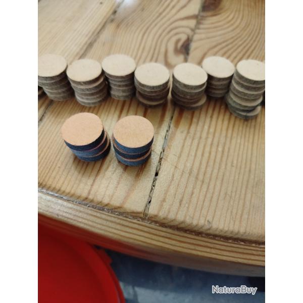 demi bourres cal 12 de 4et 5 mm