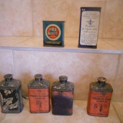BIDONS VIDE DE POUDRE POUR COLLECTIONNEUR