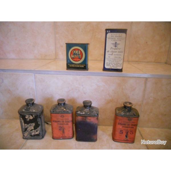 BIDONS VIDE DE POUDRE POUR COLLECTIONNEUR