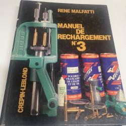 Manuel de rechargement n.3 Malfatti 1986