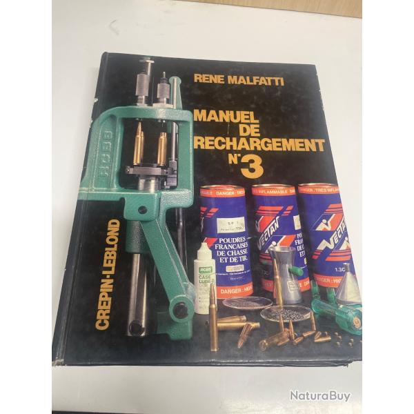 Manuel de rechargement n.3 Malfatti 1986