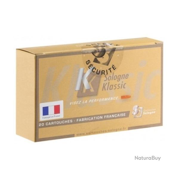 Munitions SOLOGNE klassic subsonique cal.7-08 rem hornady interlock sp 175gr par 20