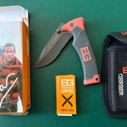 Couteau Gerber Bear Grylls Folding Sheath Knife NEUF &agrave; 1� sans prix de r&eacute;serve!