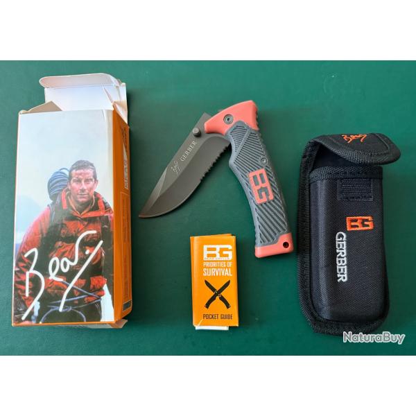 Couteau Gerber Bear Grylls Folding Sheath Knife NEUF � 1� sans prix de r�serve!