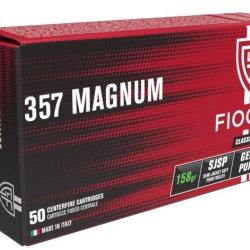 Cartouches FIOCCHI .357 Magnum SJSP 158 gr - Bo&icirc;te de 50