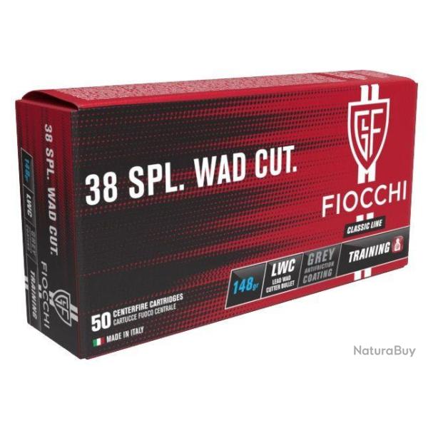 Cartouches FIOCCHI .38 Sp�cial LWC 148 gr - Bo�te de 50