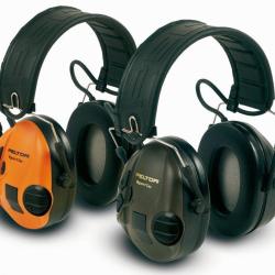 Casque &eacute;lectronique 3M PELTOR SportTac orange / vert