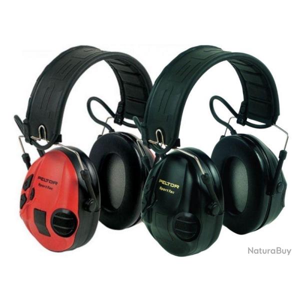 Casque �lectronique 3M PELTOR SportTac rouge / noir