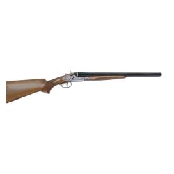 Fusil Coach Gun HUGLU &agrave; chiens ext&eacute;rieurs cal. 12/76 canon 20" double d&eacute;tente