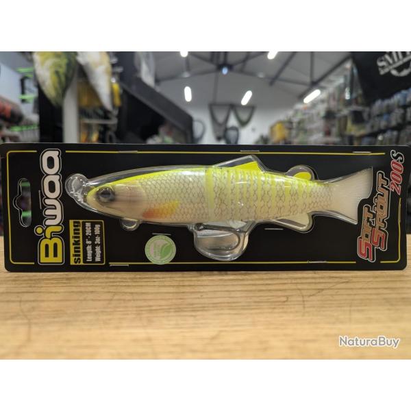 Leurre souple BIWAA s'trout Soft 20cm #CT25 HI VIZ