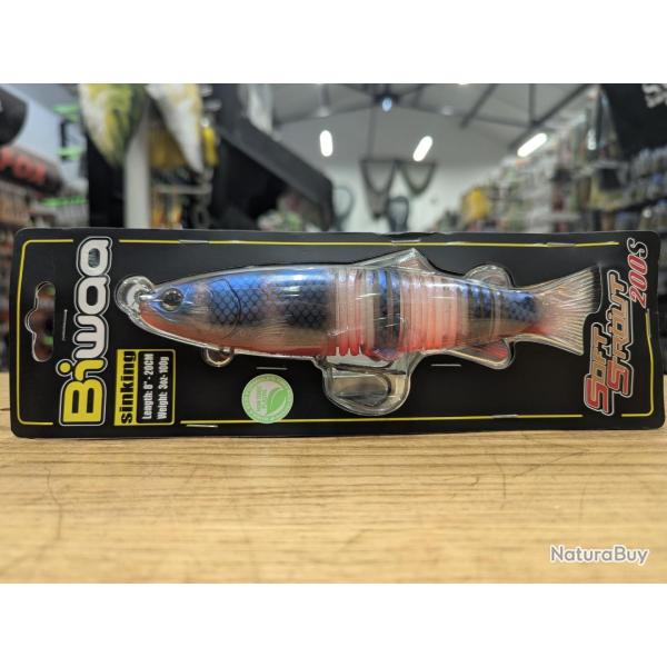 Leurre souple BIWAA s'trout Soft 20cm #41 RED BLUEGILL
