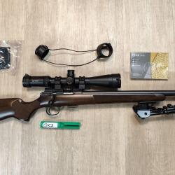 Carabine CZ 457 - Cal .22 LR - 52 cm + Lunette 4-16x44 et bipieds (Occasion)