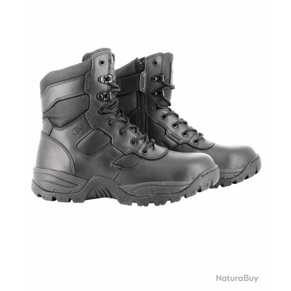 GK BOOTS - Cuir, Toile & Zip