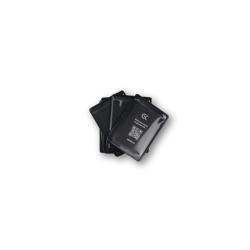 Support pour carte professionnelle avec velcro Noir - Lot de 10 Noir