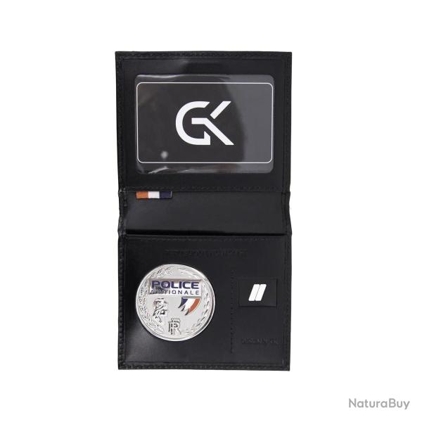 Porte-Cartes avec Emplacements Grade et M�daille - GK Noir