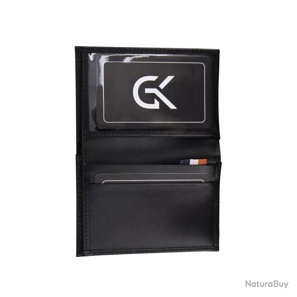 Porte-Cartes Mini 2 Volets - GK Noir