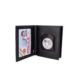 Porte-Carte Professionnel 3 Volets Emplacement Navigo Noir