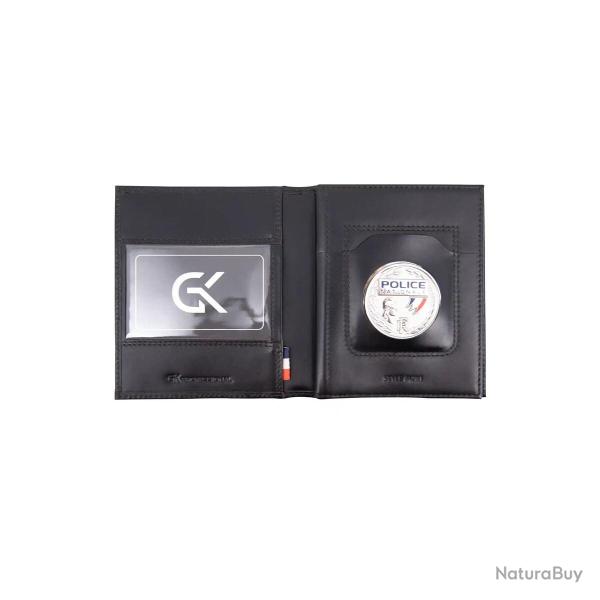 Porte-carte Horizontal 3 Volets Noir