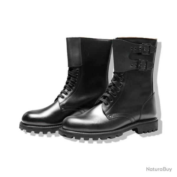 Rangers Cuir � Lacets et 2 Boucles M�talliques