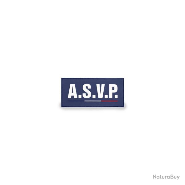 Flap Gomme "ASVP" Velcro 13�6 cm - GK Noir