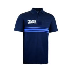 Polo Manches Courtes Boutonn&eacute; Marine 2XL