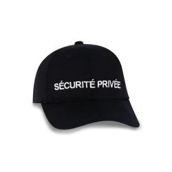 Casquette avec Broderie S&eacute;curit&eacute; Priv&eacute;e - GK SAFETEK&reg; Noir