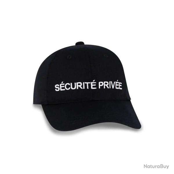 Casquette avec Broderie S�curit� Priv�e - GK SAFETEK� Noir
