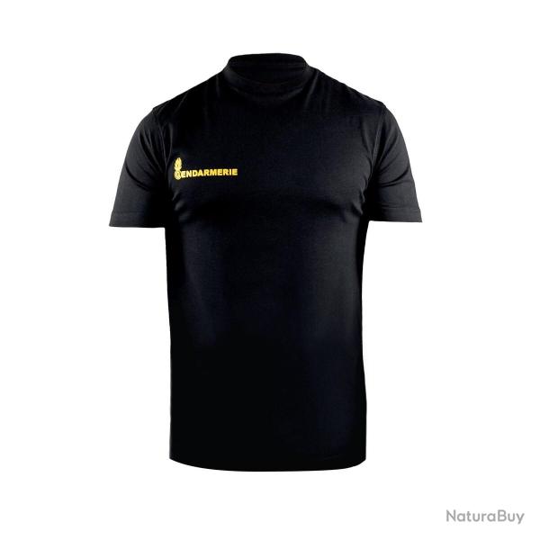 T-shirt Gendarmerie - Inscription jaune XS