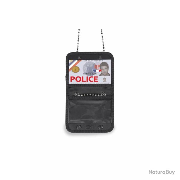 Porte-carte de cou Noir