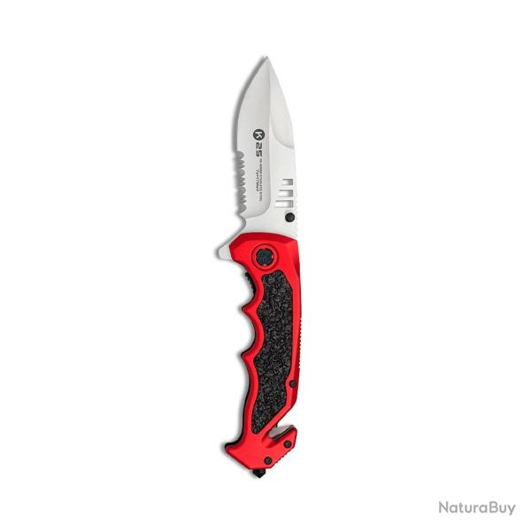 Couteau Pliant K-25 - Rouge/Noir Noir