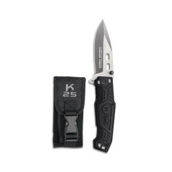 Couteau Pliant Lame Mixte K-25 Noir