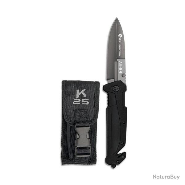 Couteau Pliant K-25 - Noir Noir