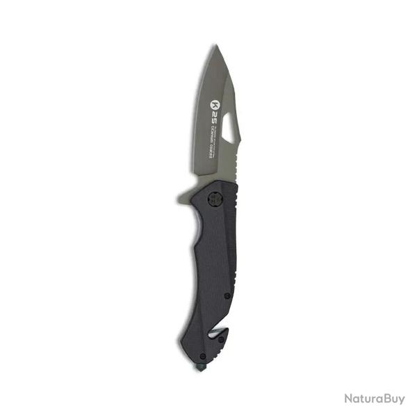 Couteau Pliant Tactique G10 Noir - K25 Coyote
